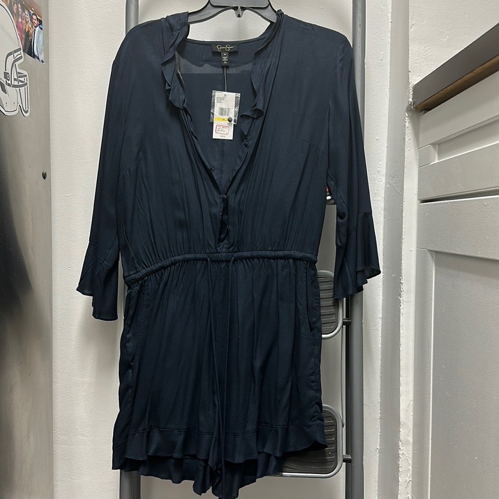 Navy blue romper